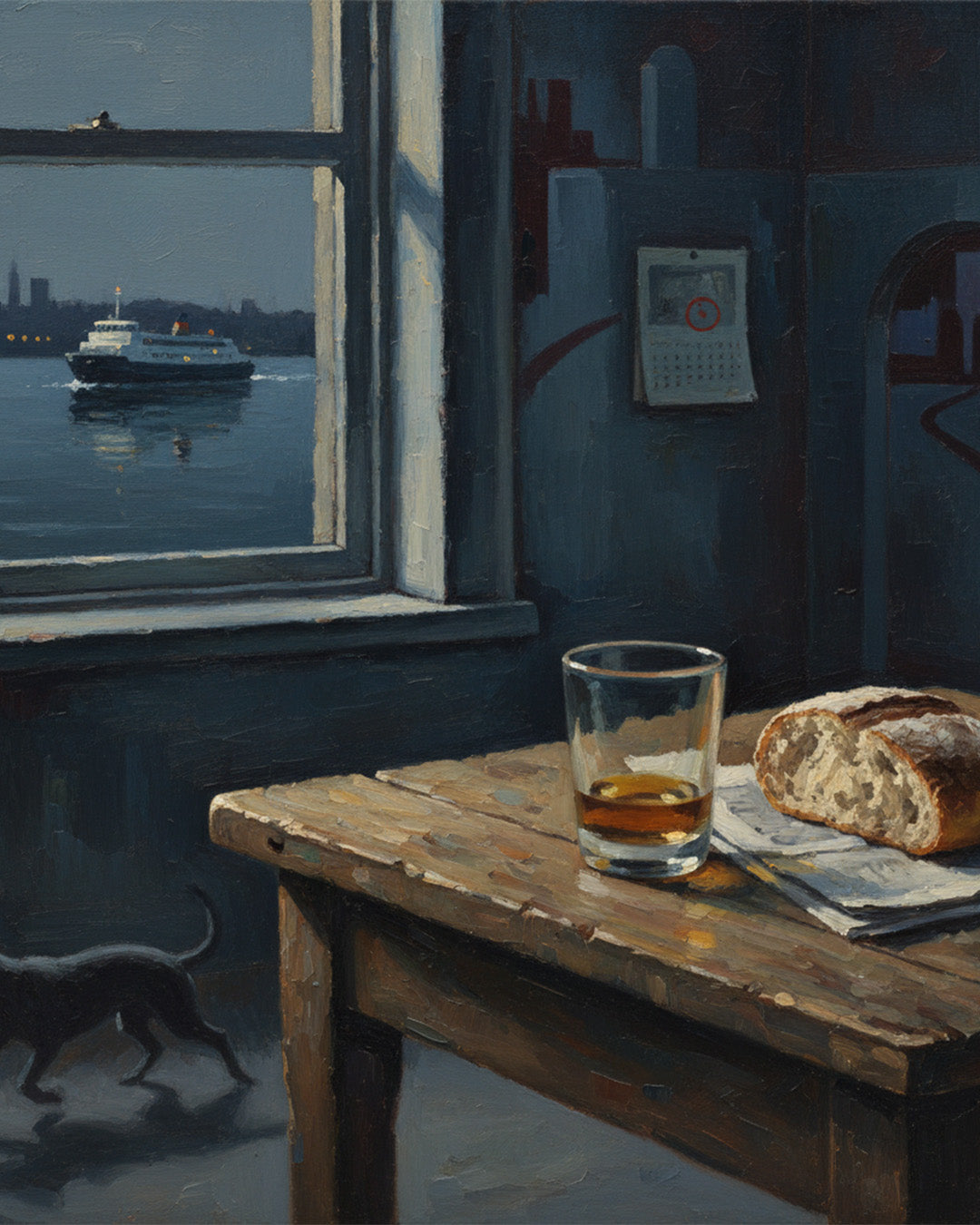 Bir Akşamüstü Tablo 30x40 cm Çerçevesiz