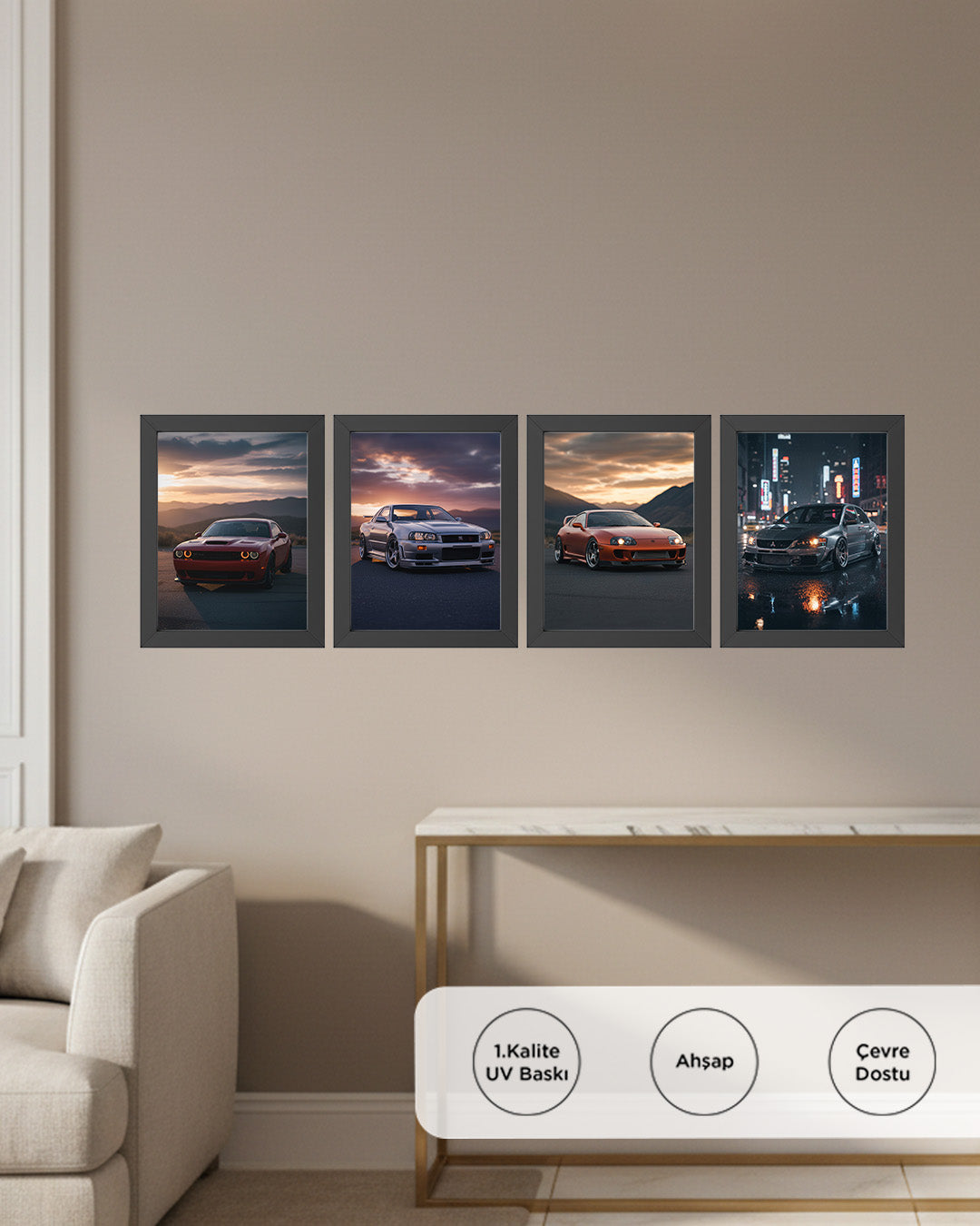 Hız ve Stil Tablo Çerçevesiz 20x15 cm