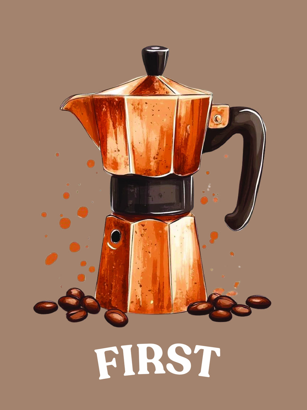 Kahve Köşesi Tablo 20x15 Çerçevesiz