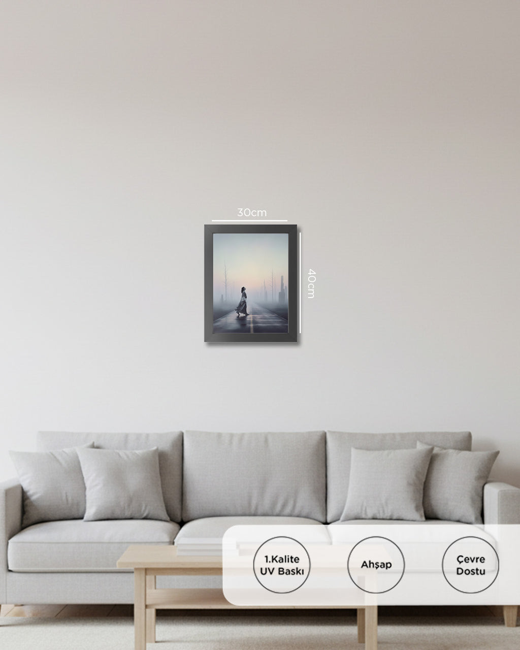 Melankoli Tablo Çerçevesiz 30x40 cm