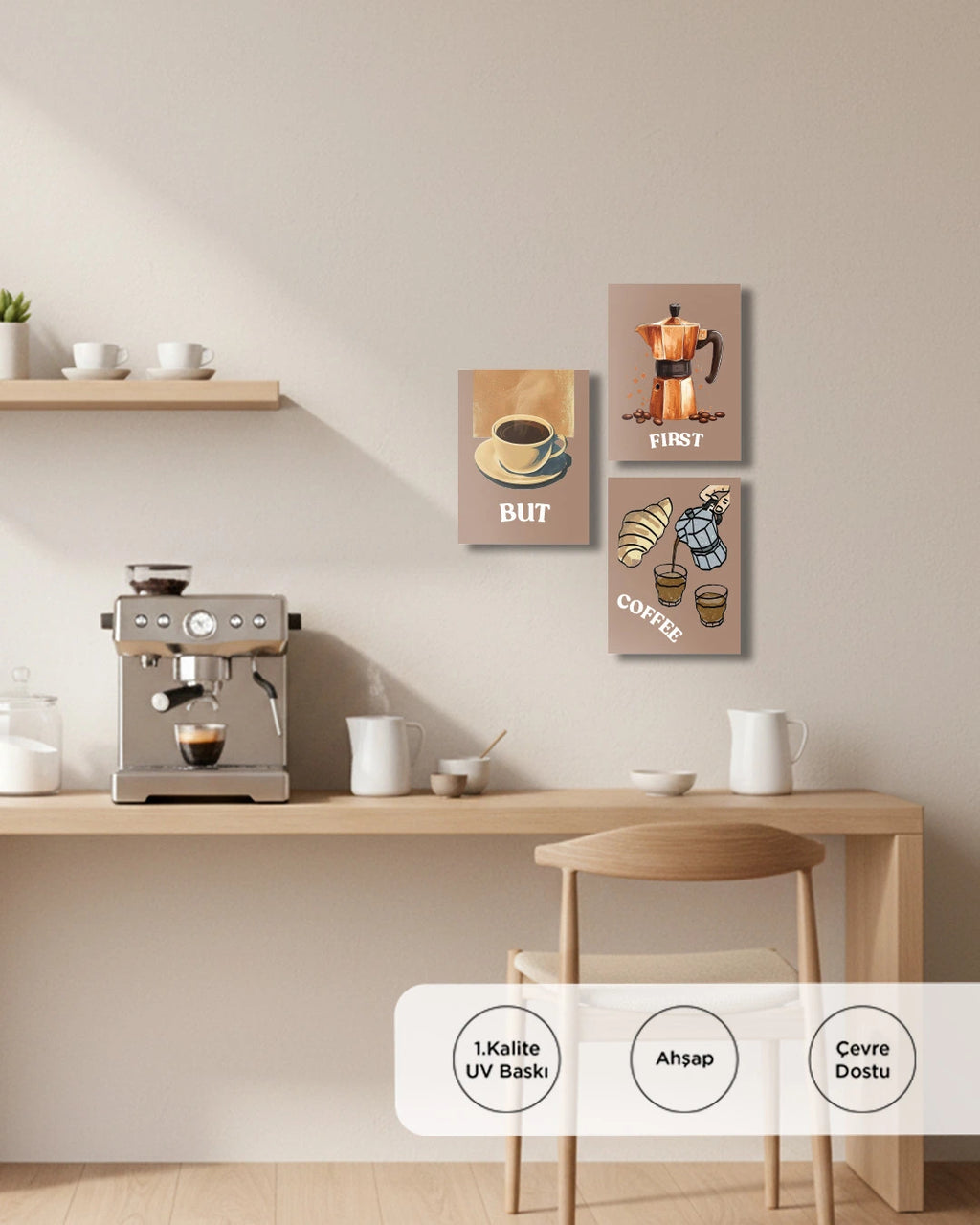 Kahve Köşesi Tablo 20x15 Çerçevesiz
