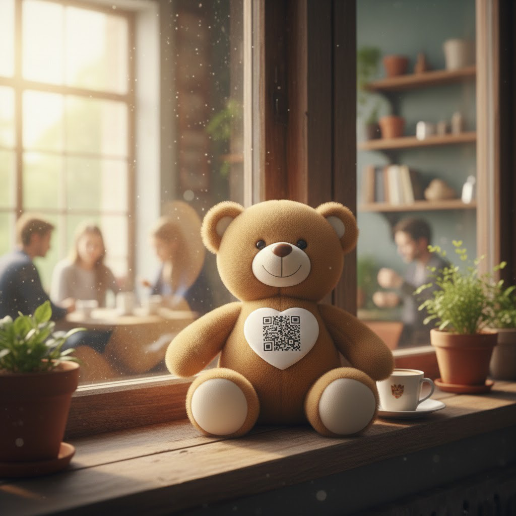 Kişiye Özel QR Mesajlı Peluş Ayıcık