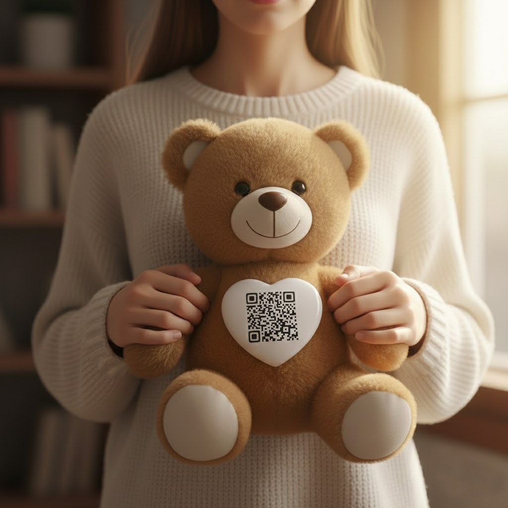 Kişiye Özel QR Mesajlı Peluş Ayıcık