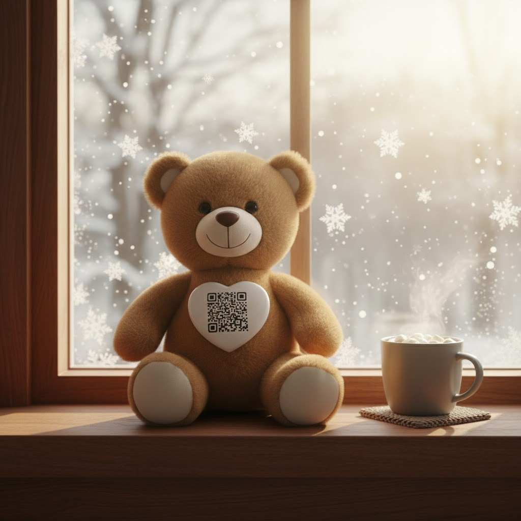 Kişiye Özel QR Mesajlı Peluş Ayıcık
