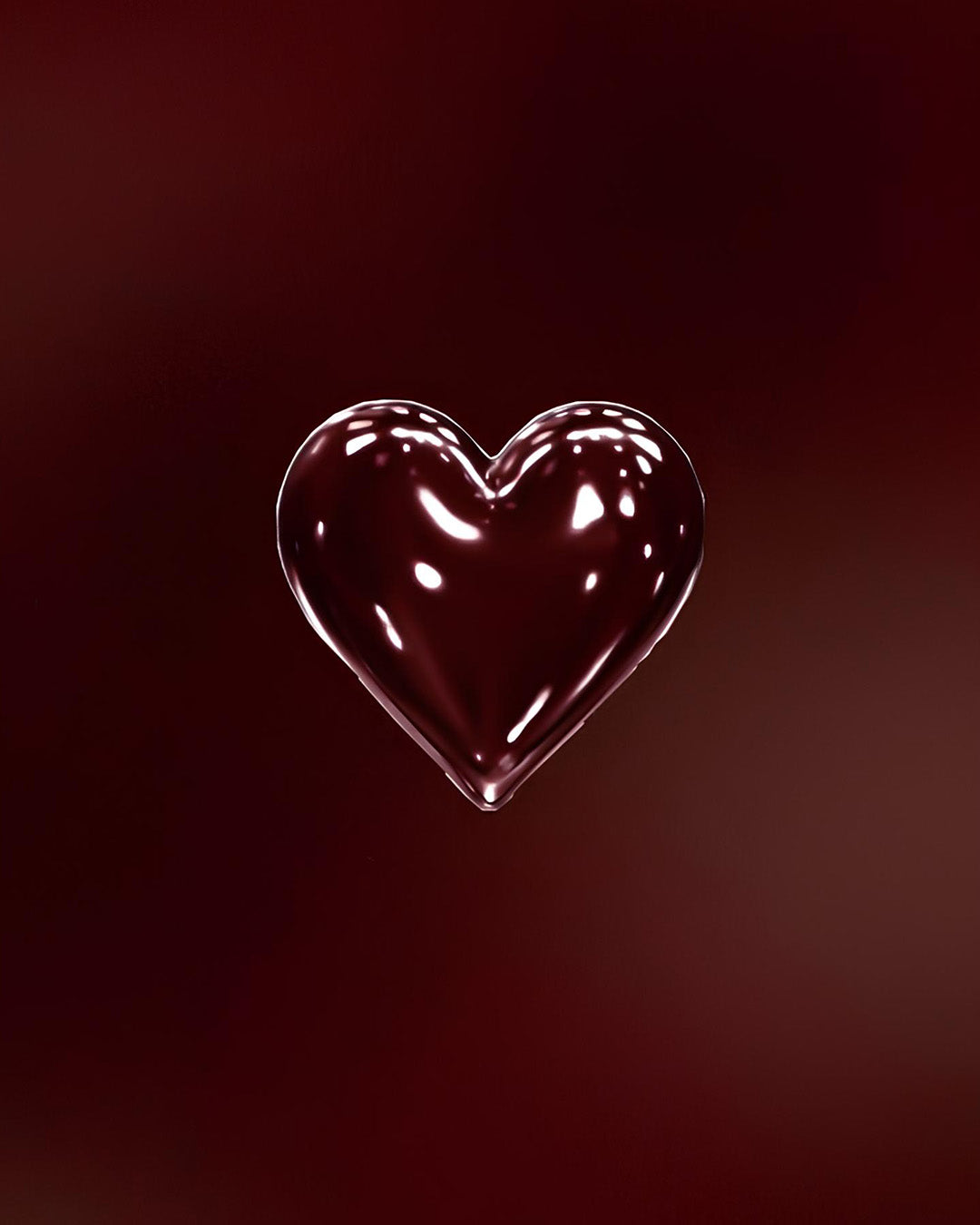 Red Love 20x15 cm Çerçevesiz Tablo