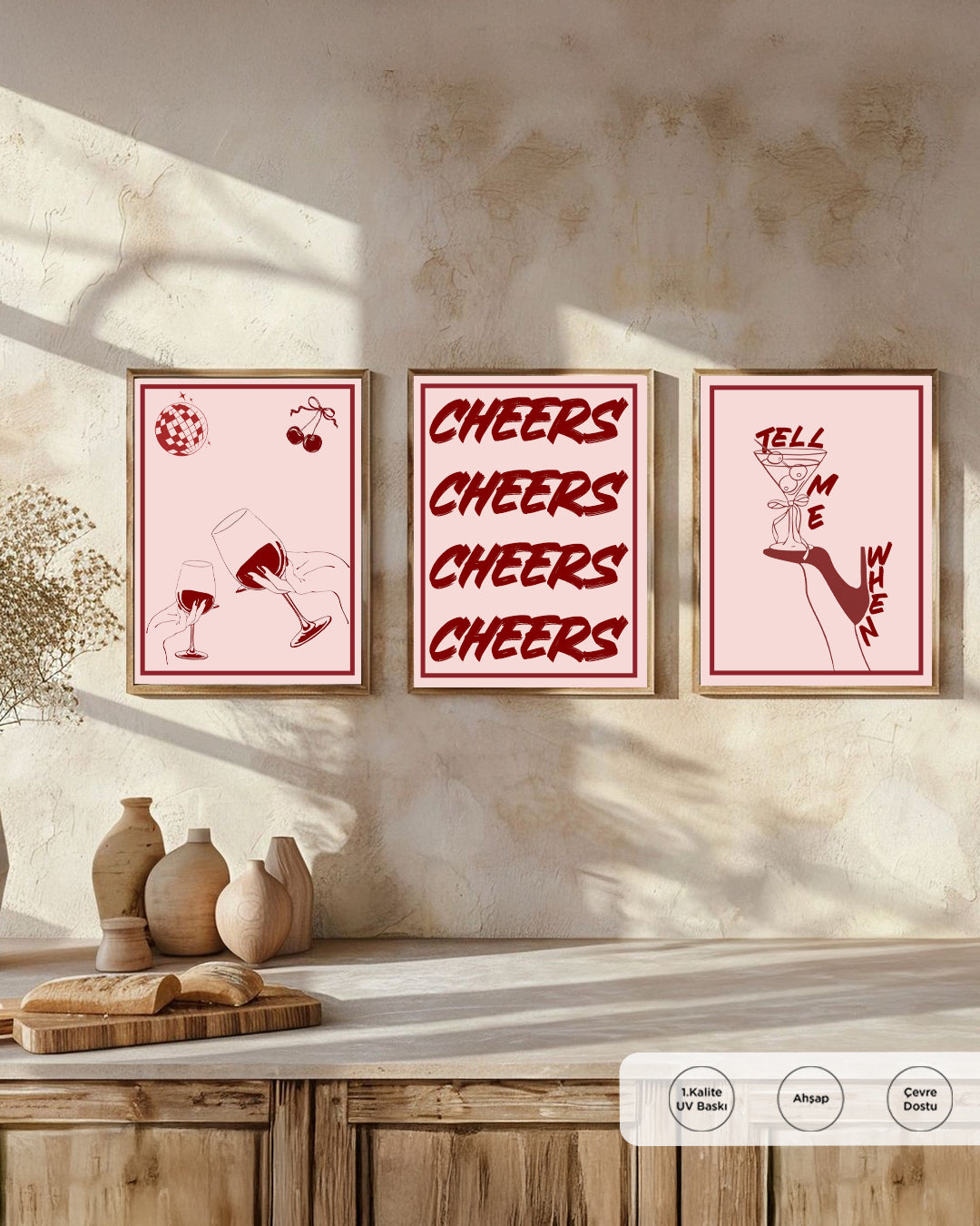 Cheers Tablo Çerçevesiz