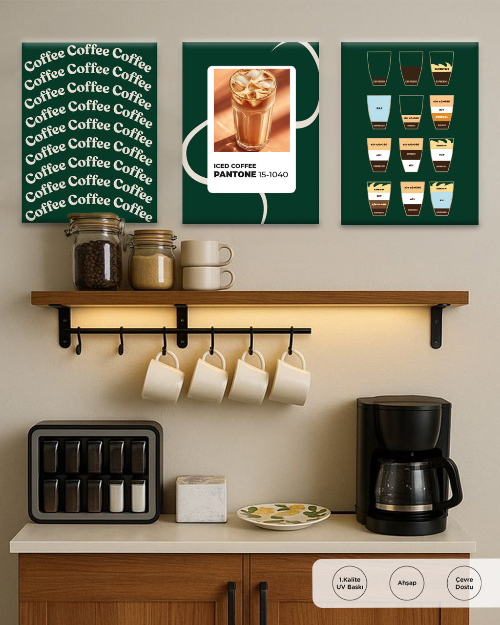 Kahve Köşesi Tablo Çerçevesiz