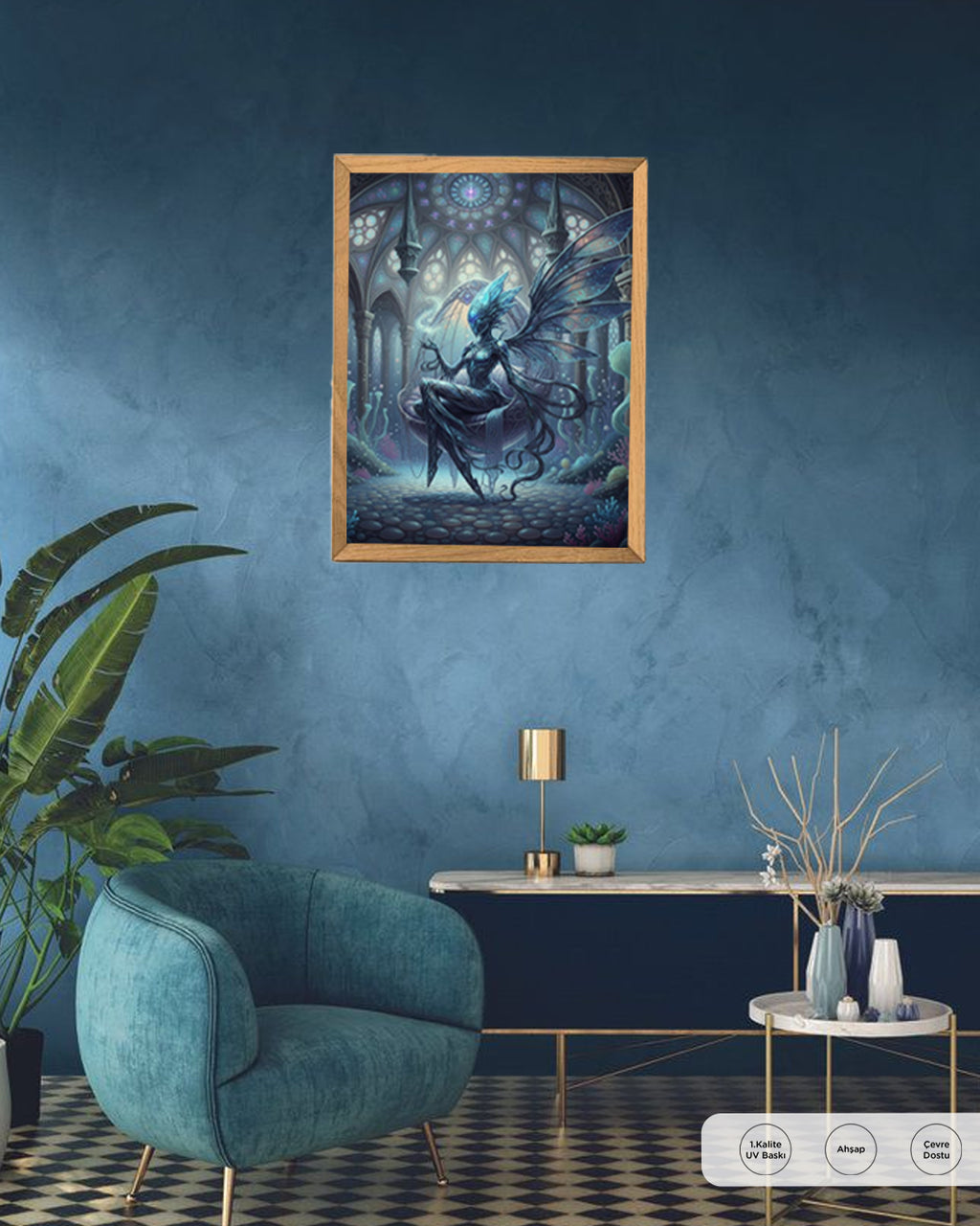 Mistik Peri Tablo 50x70 cm Çerçevesiz