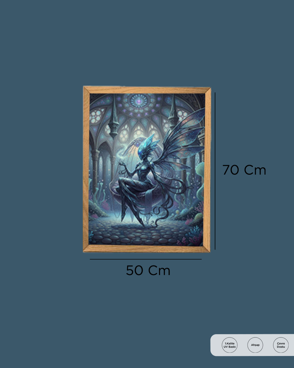 Mistik Peri Tablo 50x70 cm Çerçevesiz