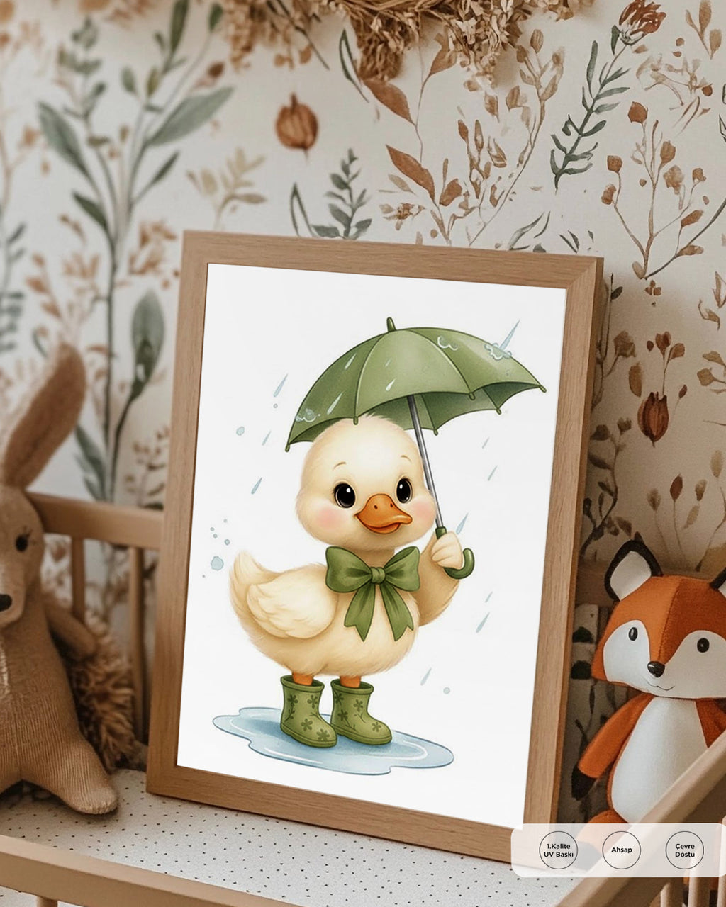 Maceracı Ördek Tablosu 30x40 cm Çerçevesiz Tablo