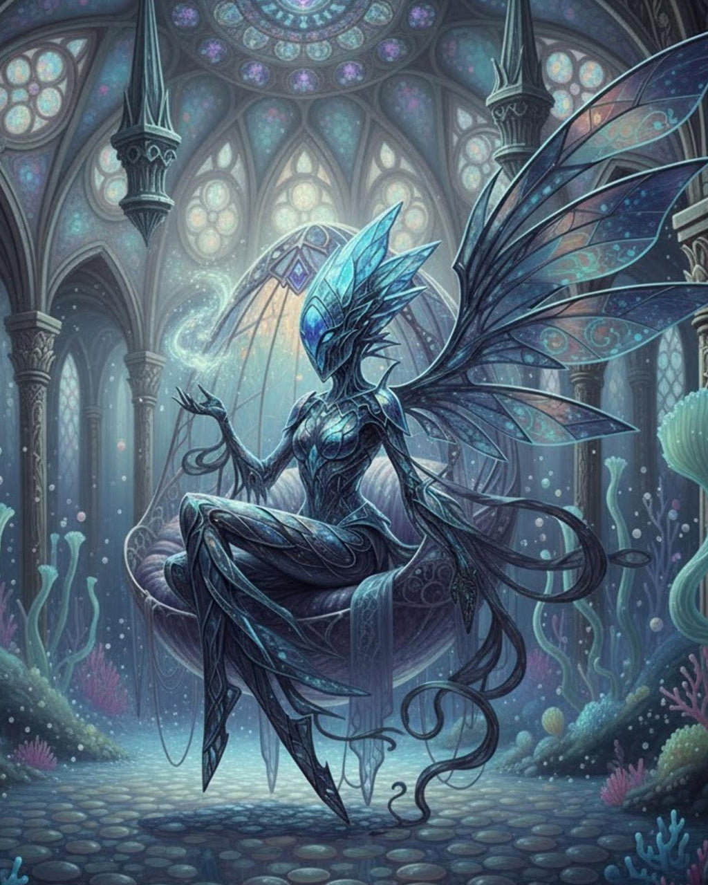 Mistik Peri Tablo 50x70 cm Çerçevesiz