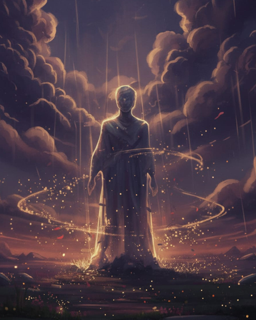 Kozmik Uyanış 50x70 cm Tablo Çerçevesiz